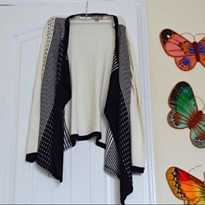 Black and white sweater